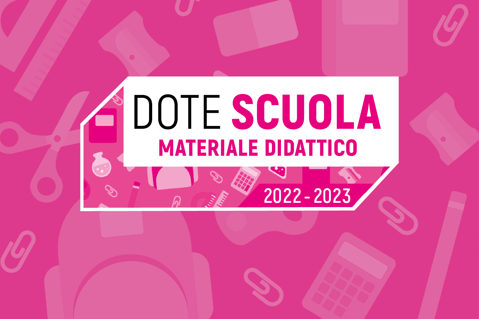 immagine Dote scuola 2022/2023 - Materiale didattico