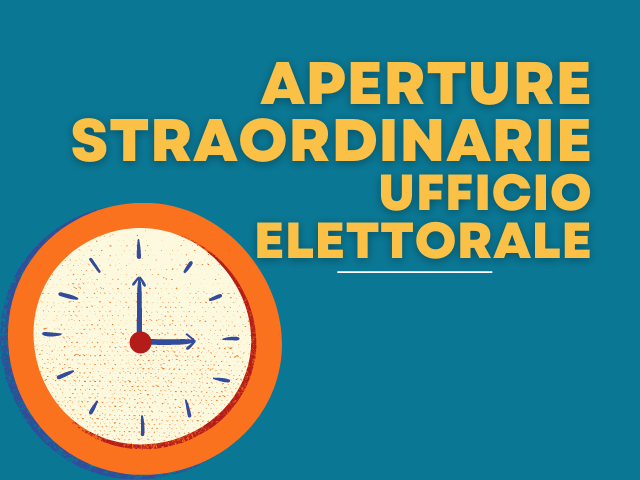 Orari apertura ufficio elettorale per Elezioni regionali del 12 e 13 febbraio 2023